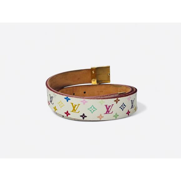 Louis Vuitton Multicolor Murakami Monogram San Tulle Belt. 100% authentic - Picture 4 of 9